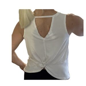 Athleta Girl Breezy White Top